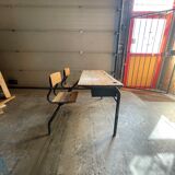 Pupitres doubles pieds metalliques