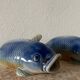 2 vases en barbotine poisson