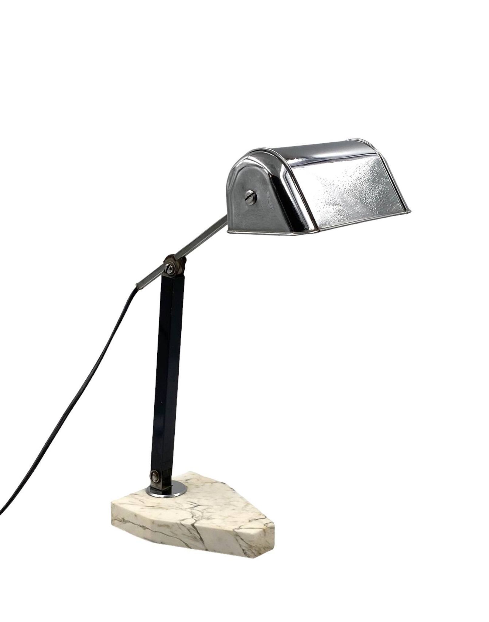 Lampe de bureau Art Déco, Fare France, vers 1930