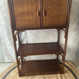 Rattan bookcase shelf