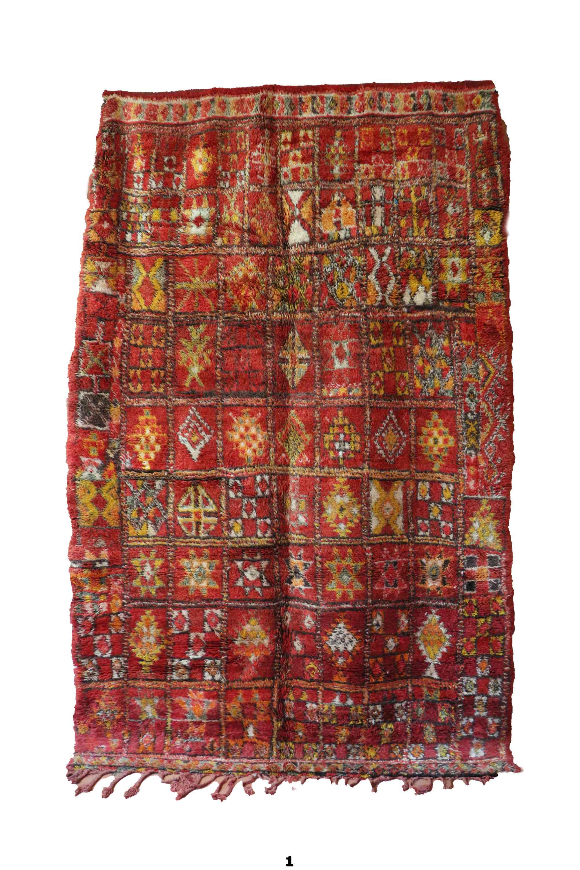 Old moroccan carpet - 214 x 340 cm