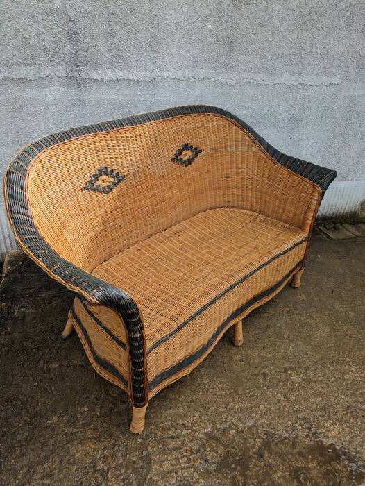 Wicker sofa