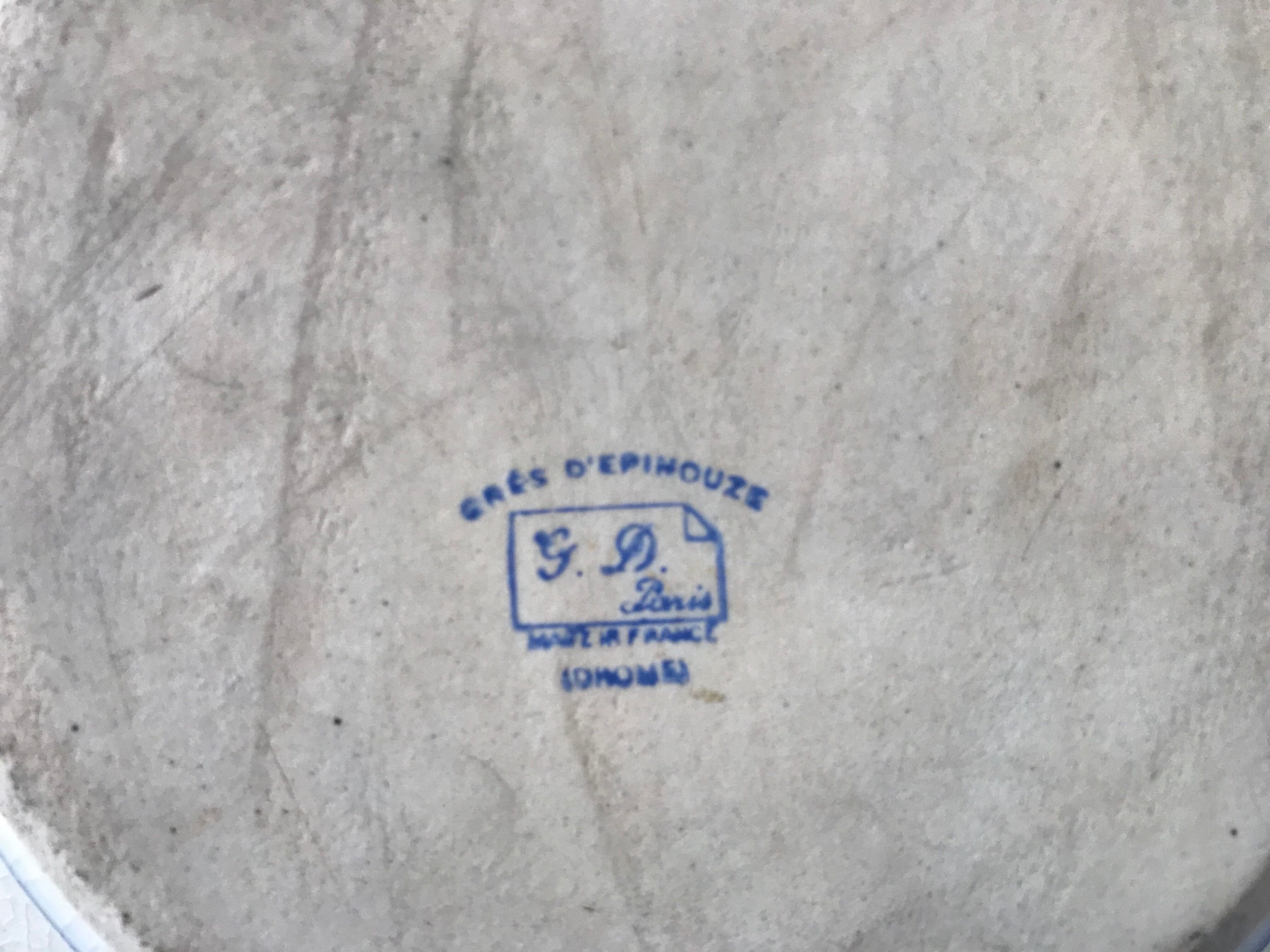 Old "Blédine" advertising porridge plate