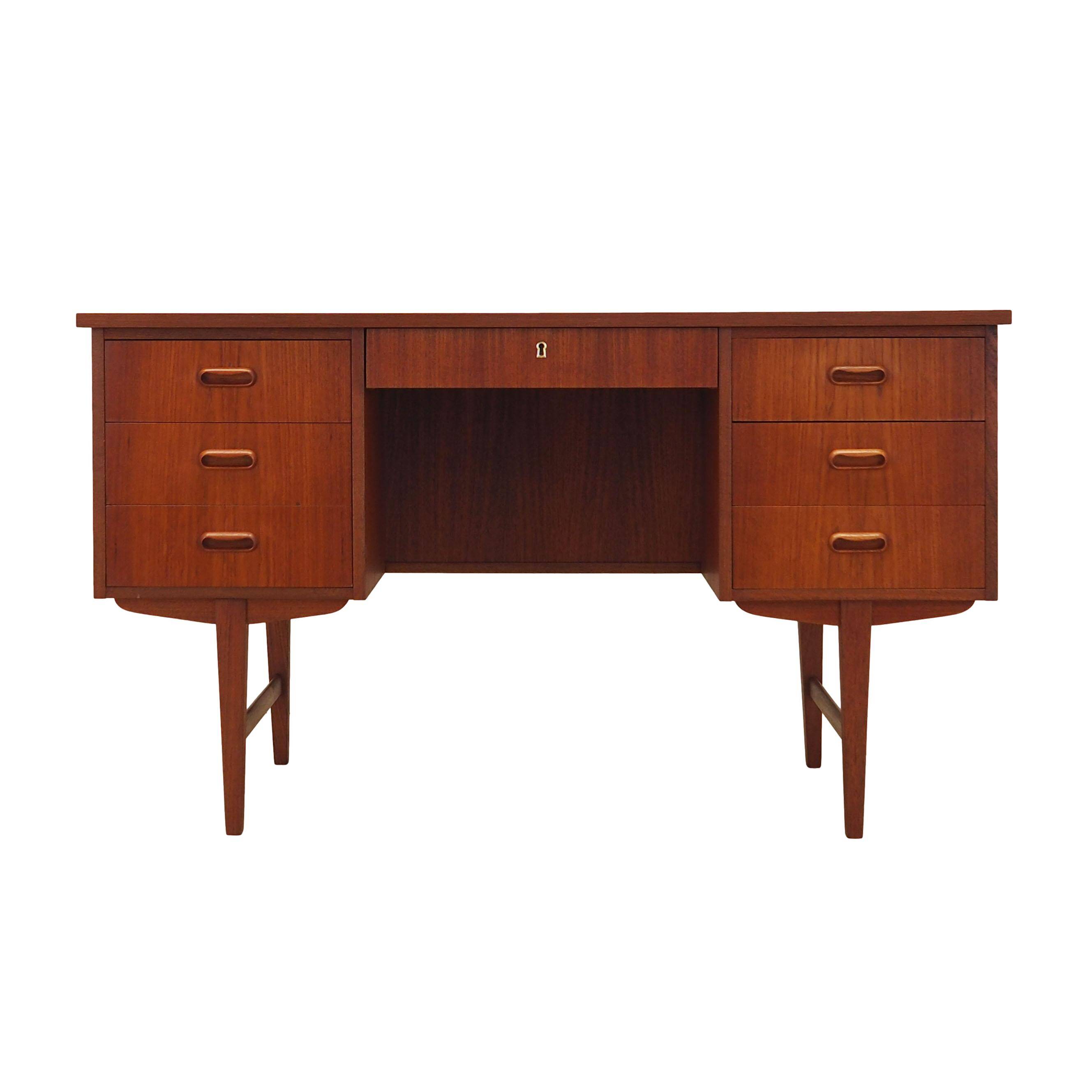 Teak desk, Danish design, 1970s, production: Denmark