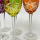 Set of 5 antique cut crystal glasses, double colour, 19 cm – Baccarat – Model S1136 – circa 18.