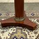 1960s Empire style pedestal table in cherry wood with black marble top