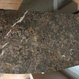 Art Deco wood and marble bedside