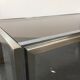 70s coffee table in chrome and smoked glass