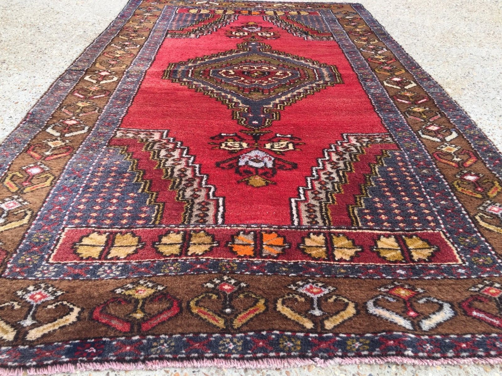 Turkish Prayer Rug vegetable dye 195x112cm