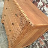 Art deco chest of drawers, vintage old furniture