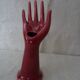 Hand ceramic fig tree color red burgundy
