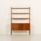 Scandinavian mid century bookcase with a desk, Sweden 1960s