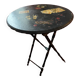 Table guéridon pliante plateau decoré