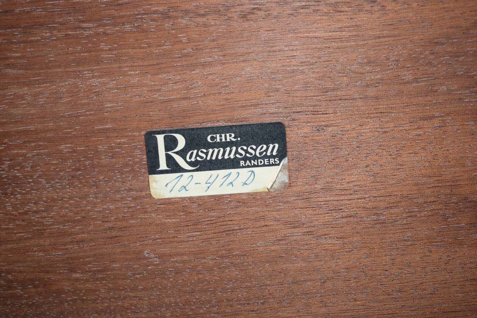 Mid-Century Oak Desk by Chr. Rasmussen for Randers Møbelfabrik, 1970s.