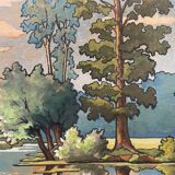 Tableau paysage André Gault