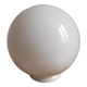 Spherical globe in white opaline