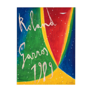 Affiche roland-garros 1989 par