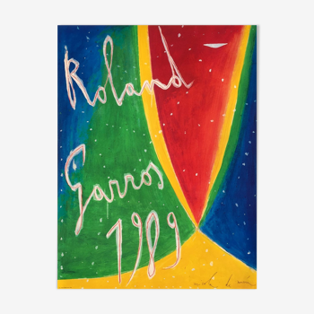Poster roland-garros 1989 by nicolas de maria