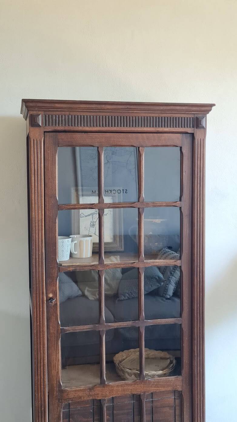 Glass-fronted Parisian wardrobe