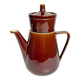 Vintage Villeroy & Boch teapot, in brown stoneware, made in Luxembourg