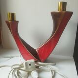 Pair of verceram lamps