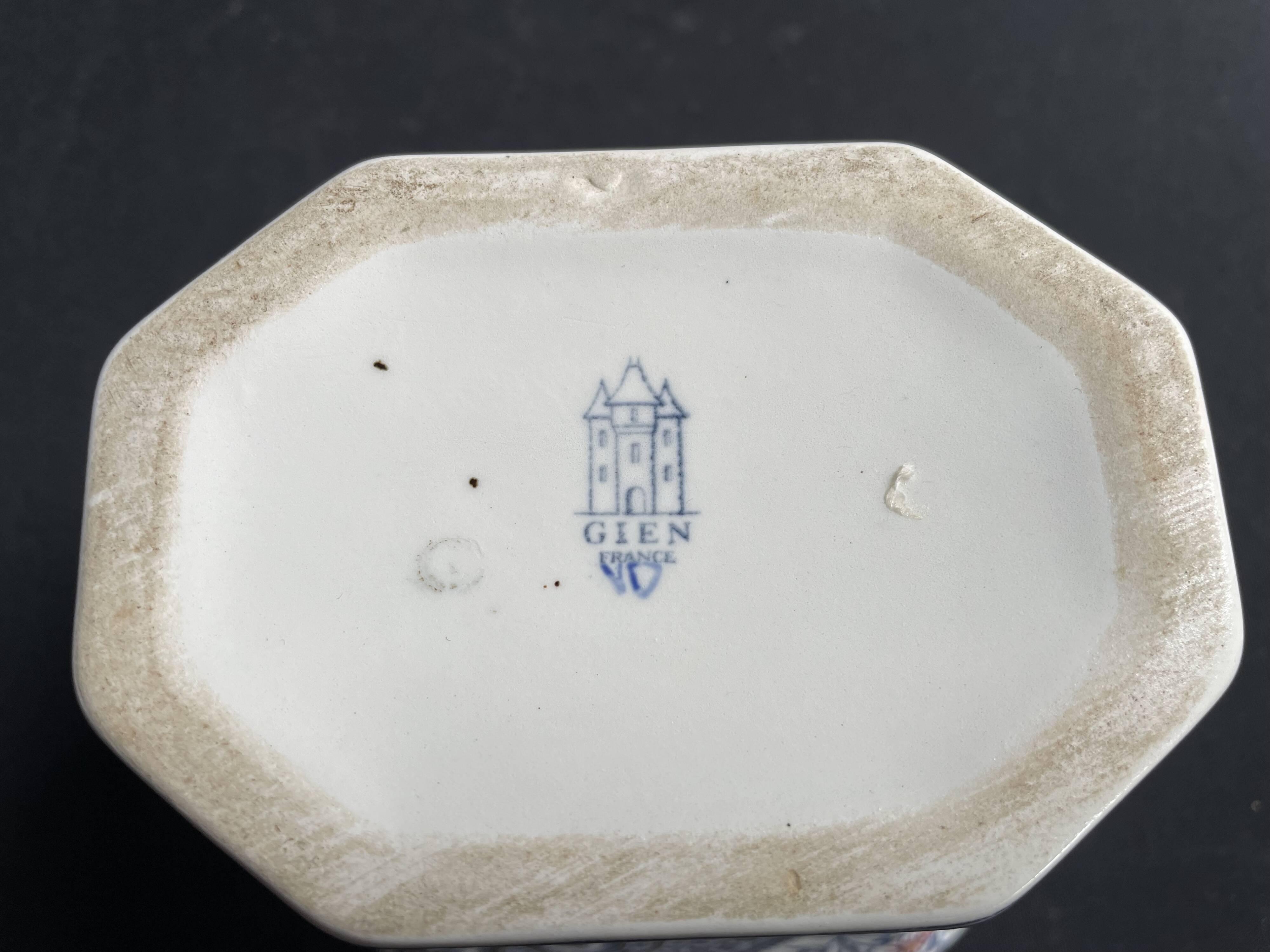 Gien earthenware flower picks