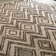 Tapis kilim, chanvre et coton tissé à la main