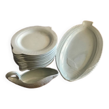 Service à poisson en porcelaine