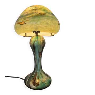 Mushroom lamp in blown glass — Jean-Michel Operto, circa 2000
