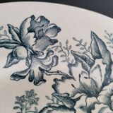 Flat plate in Lyon earthenware, Floréal model