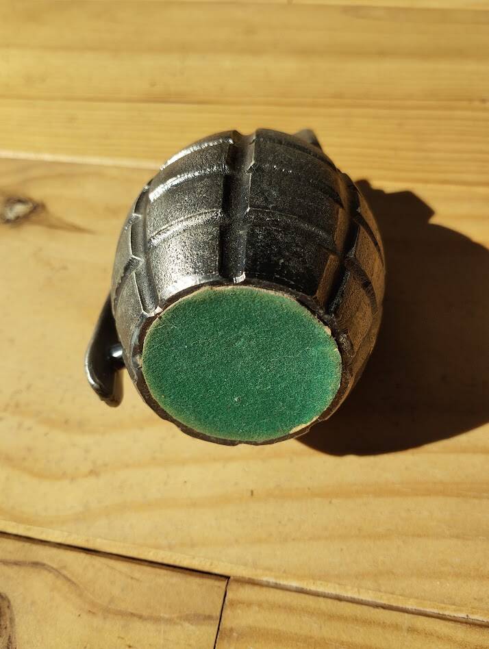 Briquet de table Vintage Grenade "Combat P.G.L." Japan 1950/60 - Complet