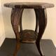 Japanese side table, carved wood, Liberty of London, 1900