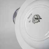 Lot of 5 mismatched soup plates Saint Amand and Moulins des Loups 1930