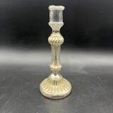 Bougeoir en verre eglomisé XIXe 19e