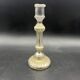 Bougeoir en verre eglomisé XIXe 19e