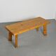 Table et bancs en mélèze par Christian Durupt, vers 1960