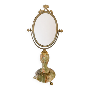 Miroir de table vintage - vert