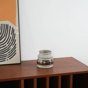 Grey ceramic vase, Danish design, 1960s, made in Denmark