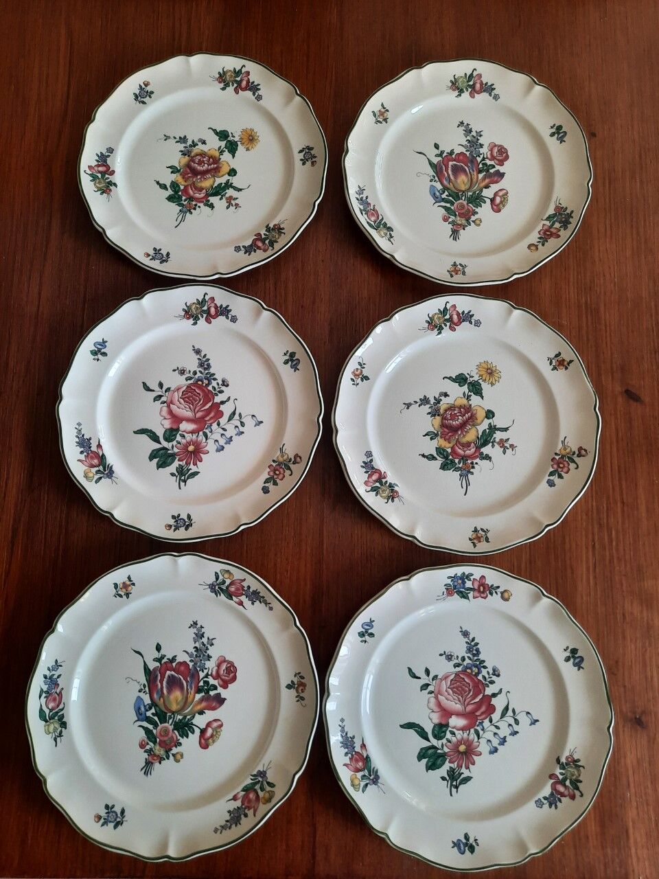 6 old plates Villeroy & Boch