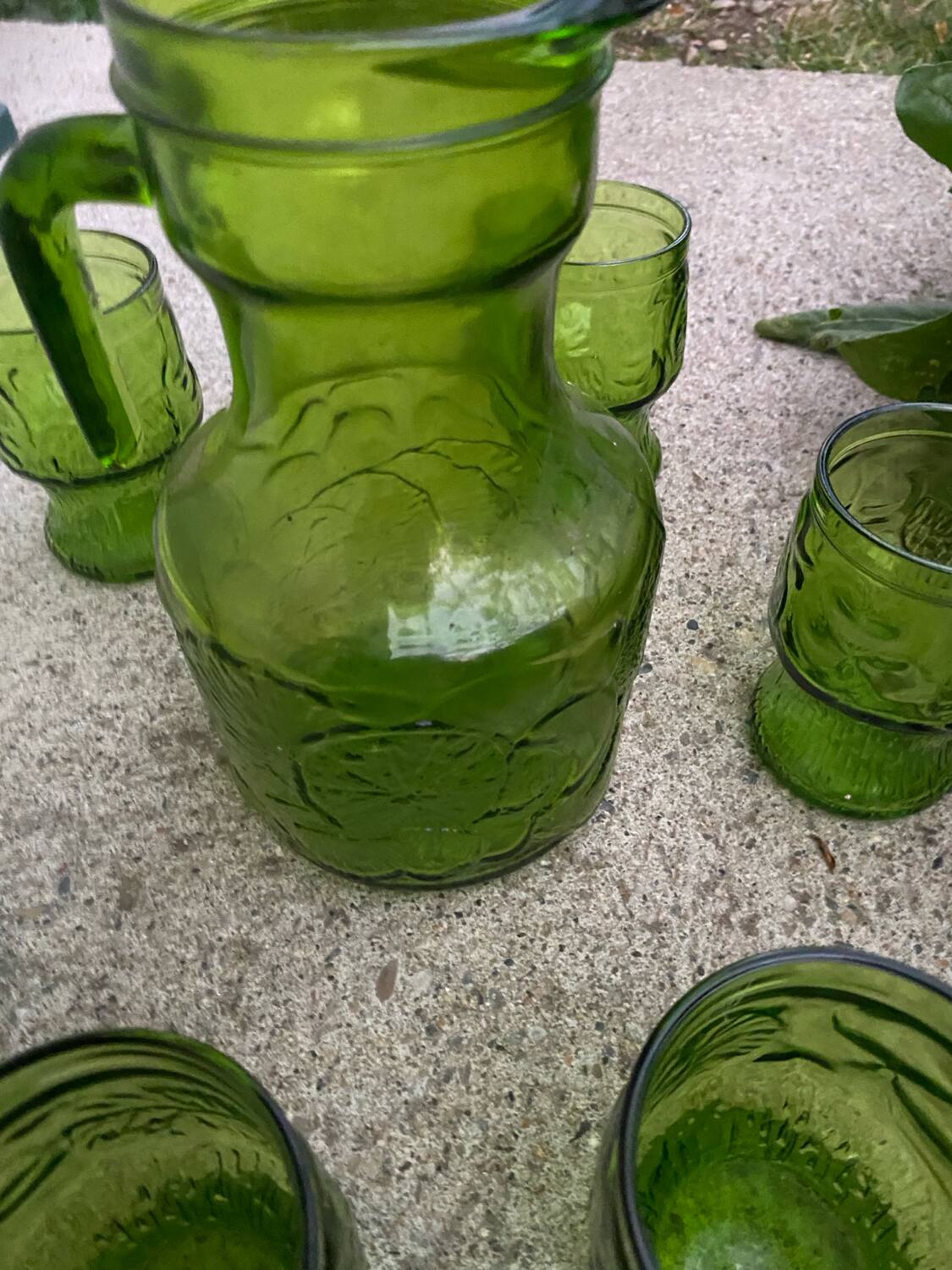 Vintage 60s Orange Service