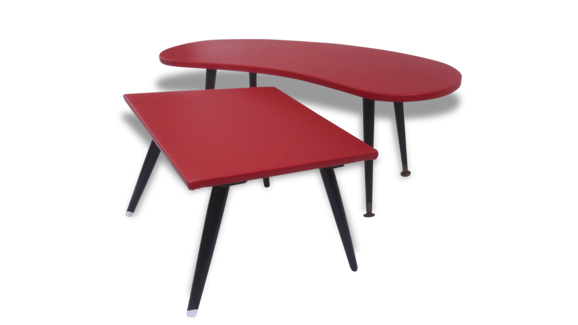 Paire de petites tables basses gigognes