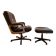 Swivel armchair and its ottoman "drabert" for "gerd lange".