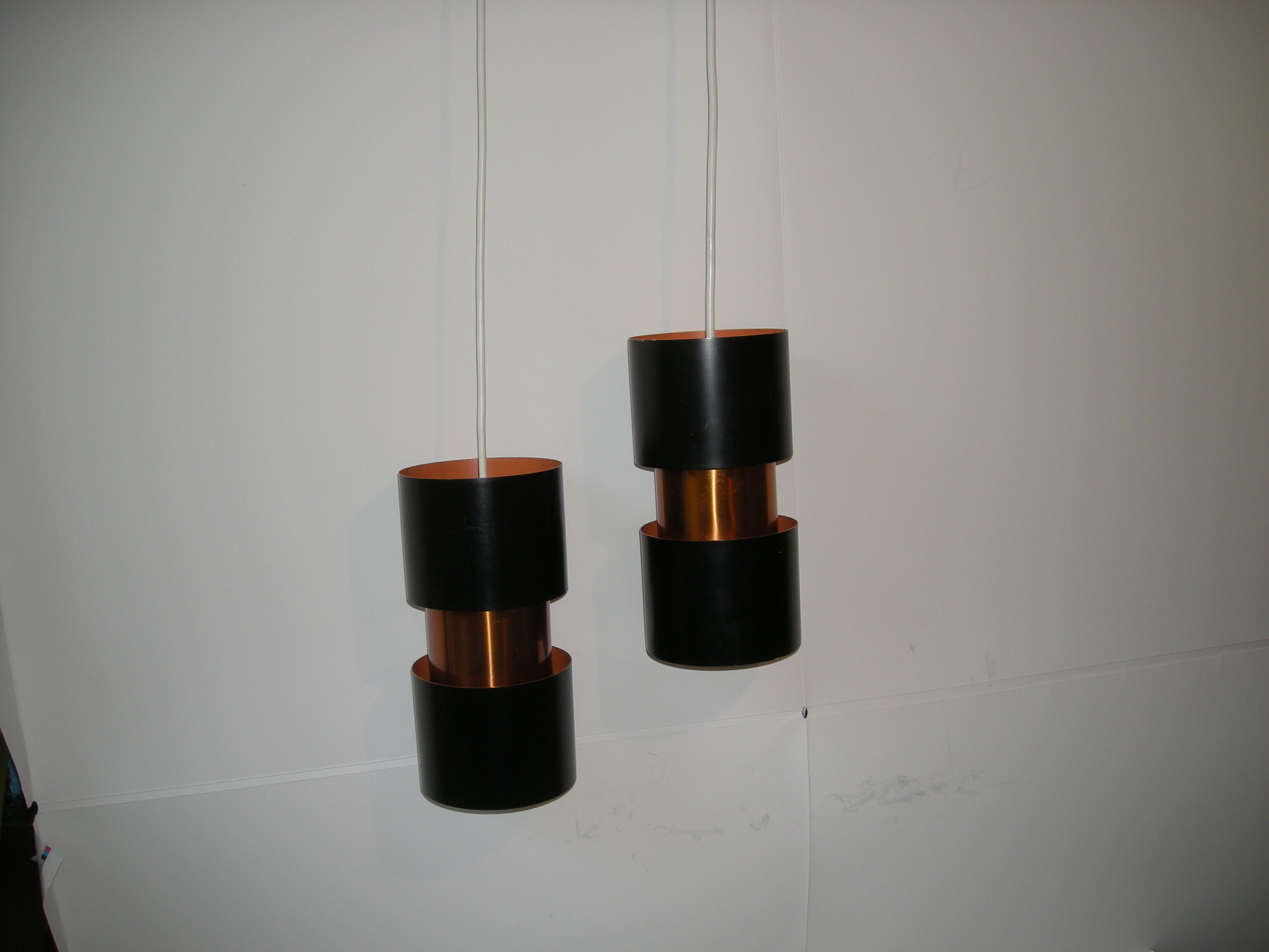 Pair of pendant lamps - Vesuv - Jo Hammerborg - Fog and Morup from the 60s - 70s