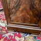 Walnut bedside and walnut veneer with marble, 1900