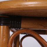 Vintage rattan table bamboo Bohemian style