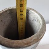 Jean Claude Monange stoneware scroll vase