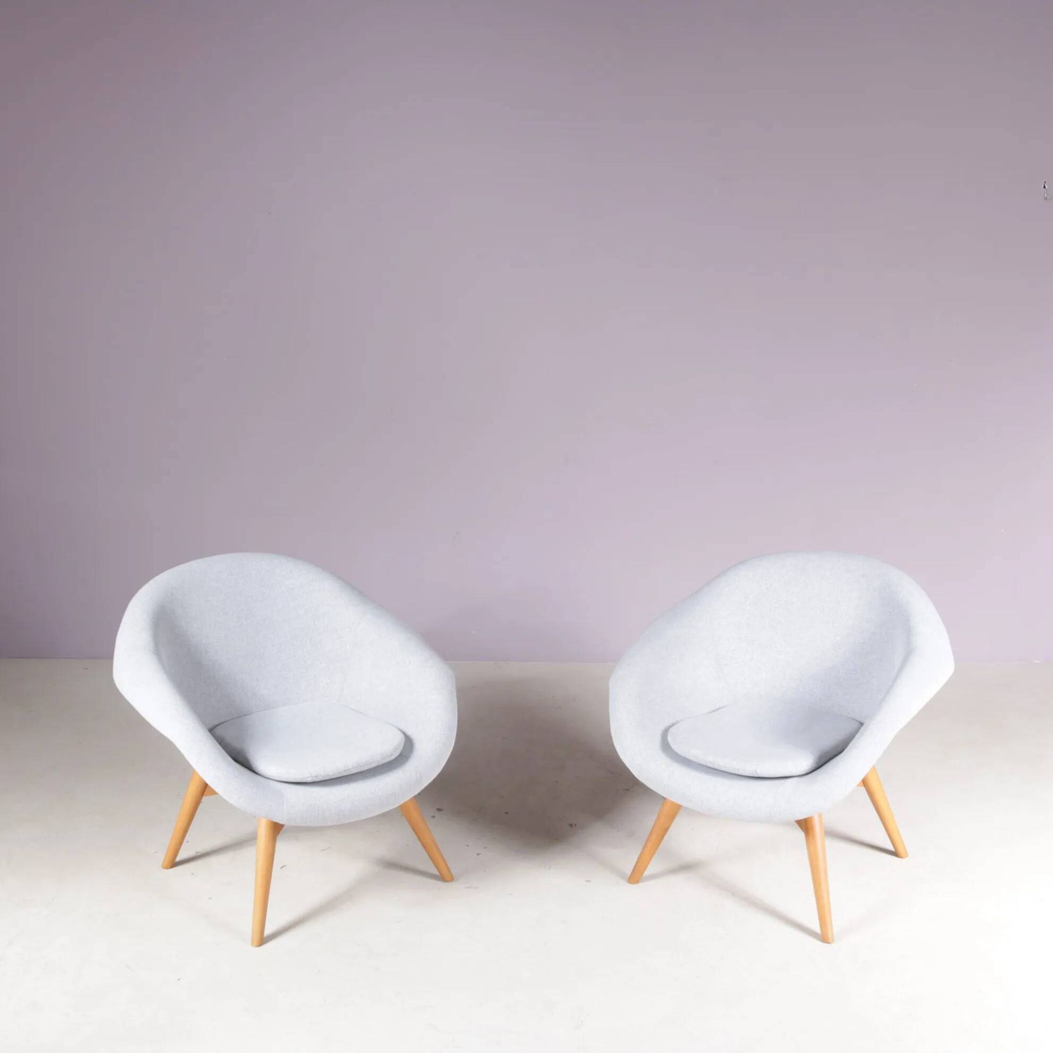 1950s set of 2 easy chairs by Frantisek Jirak, Czech
