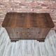Restored Art Deco Walnut & Oak Commode TV Console 1940s