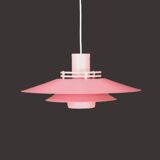Great pink restored Danish ceiling lamp *** Danish design *** unique *** Denmark 1970's