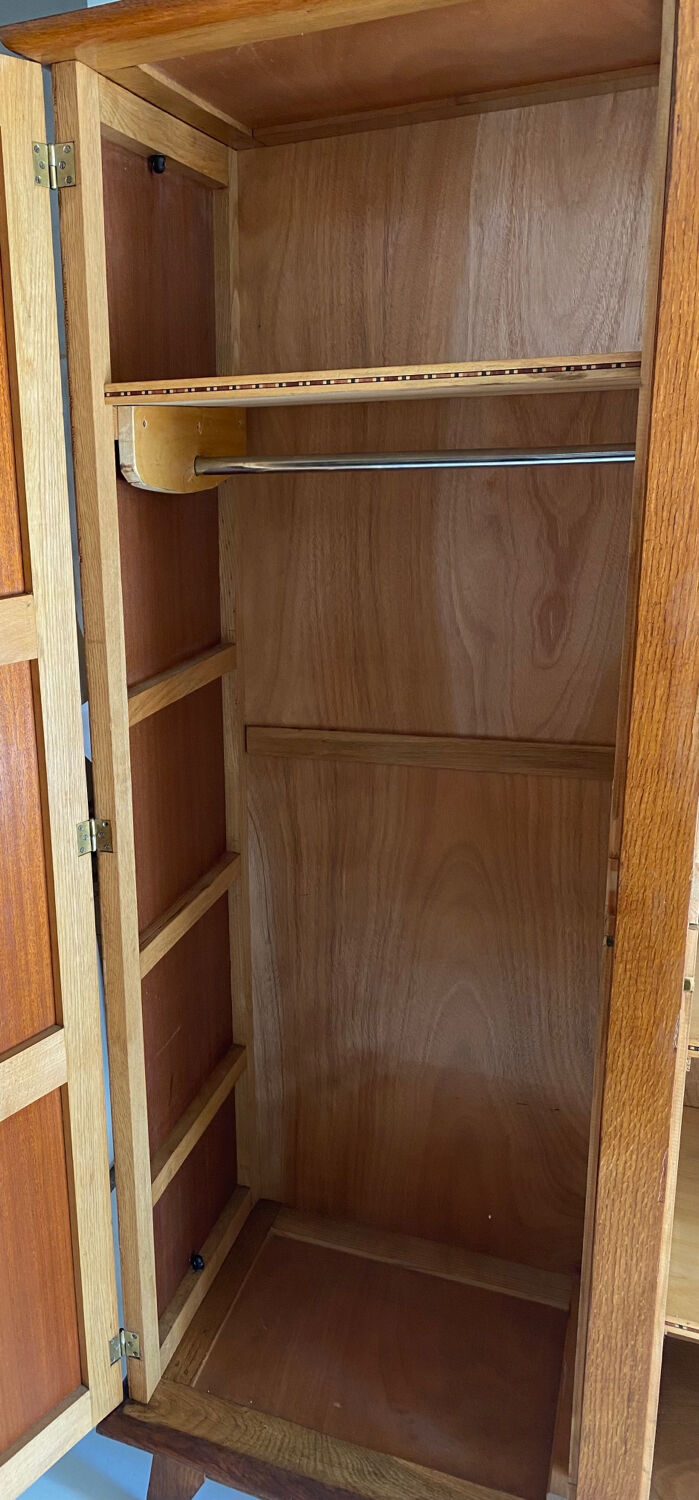 Vintage cupboard with compass feet
